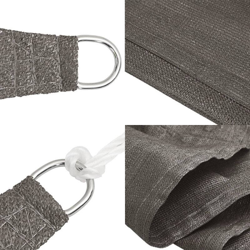 vidaXL Tieniaca plachta 160 g/m², antracitová 2x5 m, HDPE