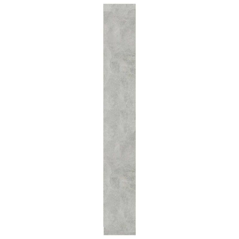 vidaXL Knižnica, 5 políc, betónovo sivá 40x24x175 cm, kompozitné drevo
