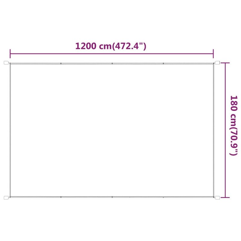 vidaXL Vertikálna markíza bledozelená 180x1200 cm oxfordská látka