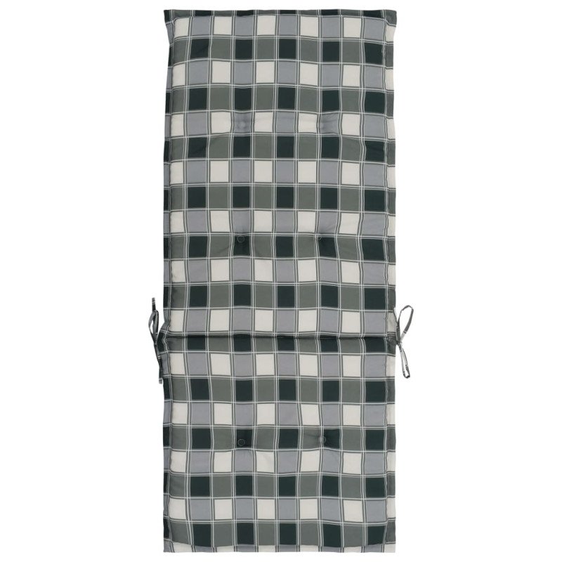 vidaXL Podložky na záhradné stoličky, potlač 2 ks, farebné 120x50x3 cm