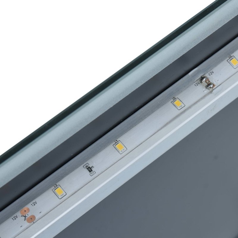 vidaXL Kúpeľňové nástenné zrkadlo s LED osvetlením 60x80 cm