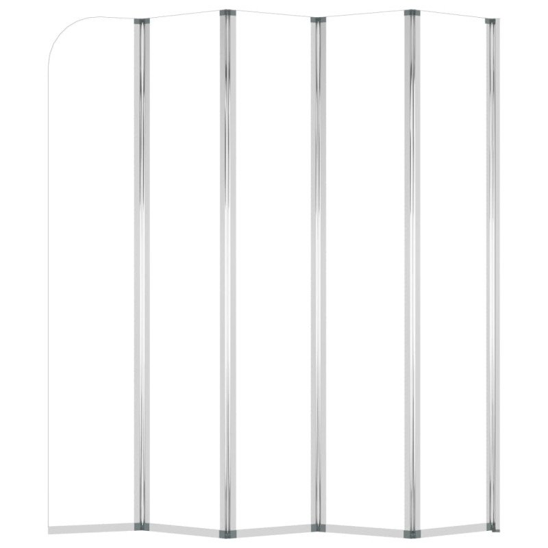 vidaXL Sprchová zástena 120x140 cm tvrdené sklo priehľadná