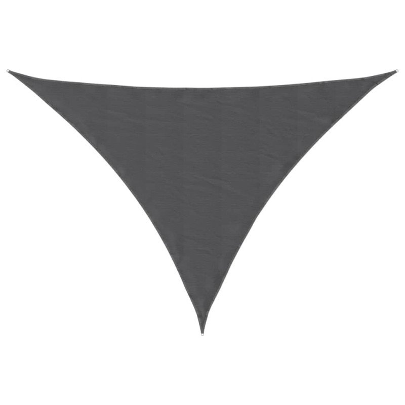 vidaXL Tieniaca plachta, oxford, trojuholníková 2,5x2,5x3,5m, antracit