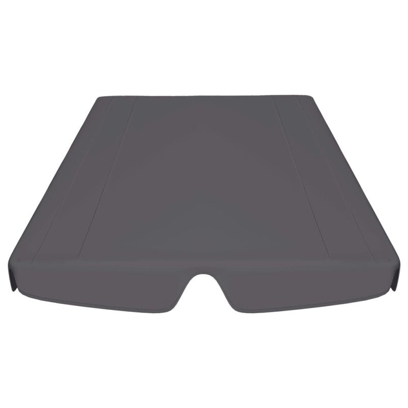 vidaXL Náhradná strieška na hojdačku, antracitová 150/130x105/70 cm