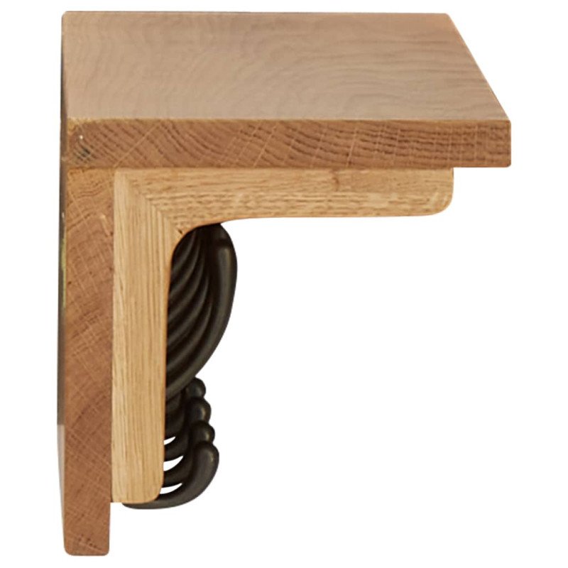 vidaXL Nástenný vešiak 60x16x16 cm dubový masív