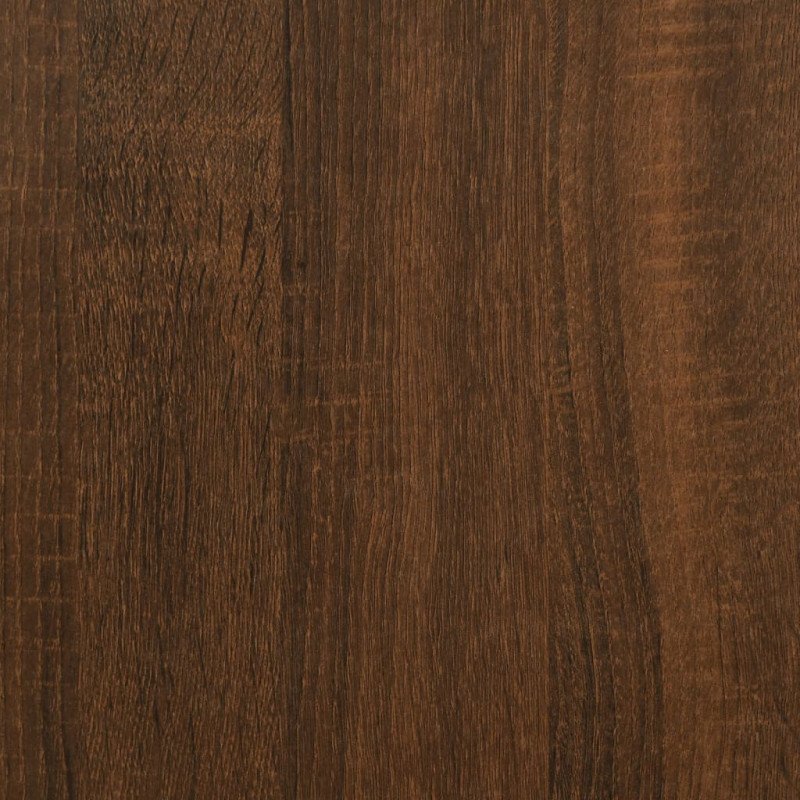 vidaXL Bočný stolík s kolieskami hnedý dub 50x35x55,5 cm sprac. drevo