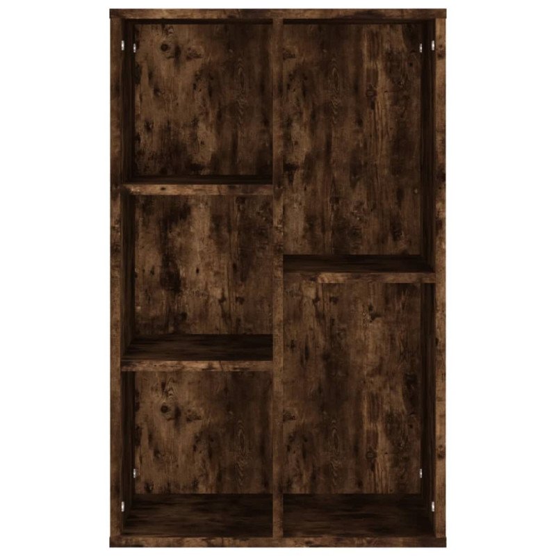 vidaXL Knižnica/komoda dymový dub 50x25x80 cm spracované drevo