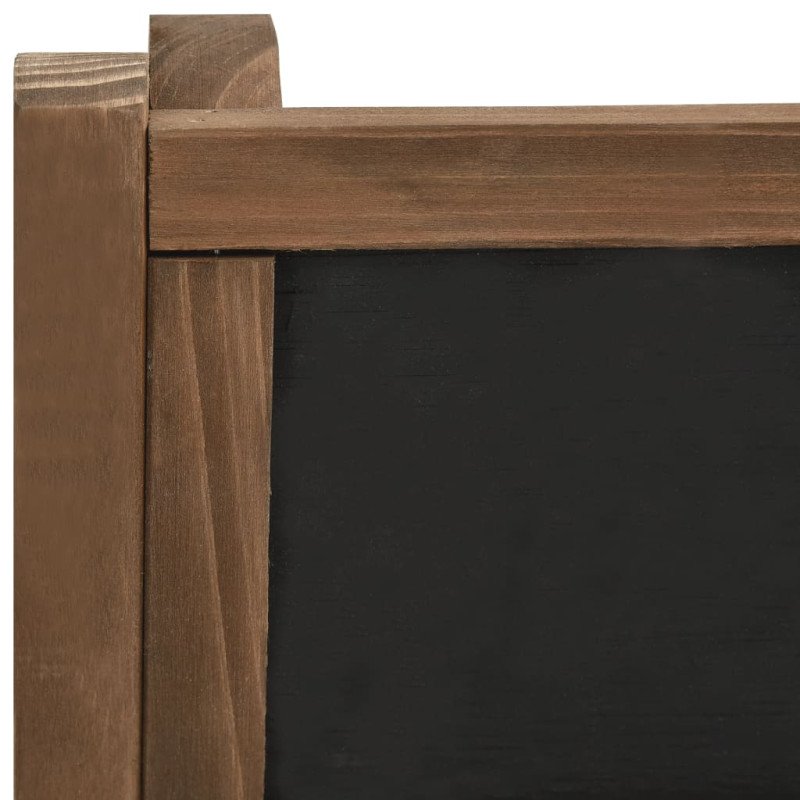 vidaXL 3-poschodový stojan na kvetiny s tabuľou 40x30x90 cm akáciový masív