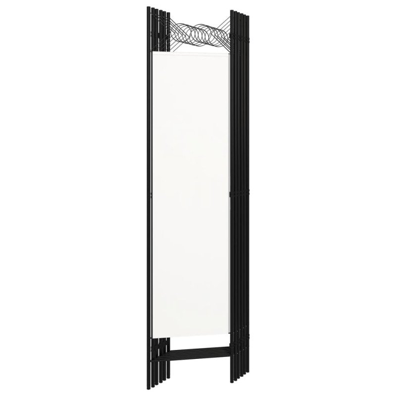 vidaXL Paraván so 6 panelmi, krémovo biely 240x180 cm 