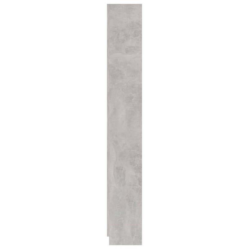 vidaXL Knižnica, 5 políc, betónovo sivá 60x24x175 cm, kompozitné drevo