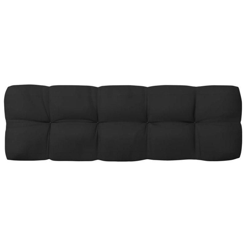 vidaXL Podložky na paletovú sedačku 7 ks čierne