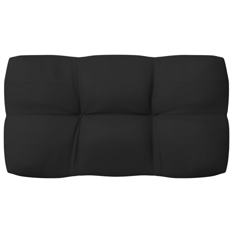 vidaXL Podložky na paletovú sedačku 7 ks čierne