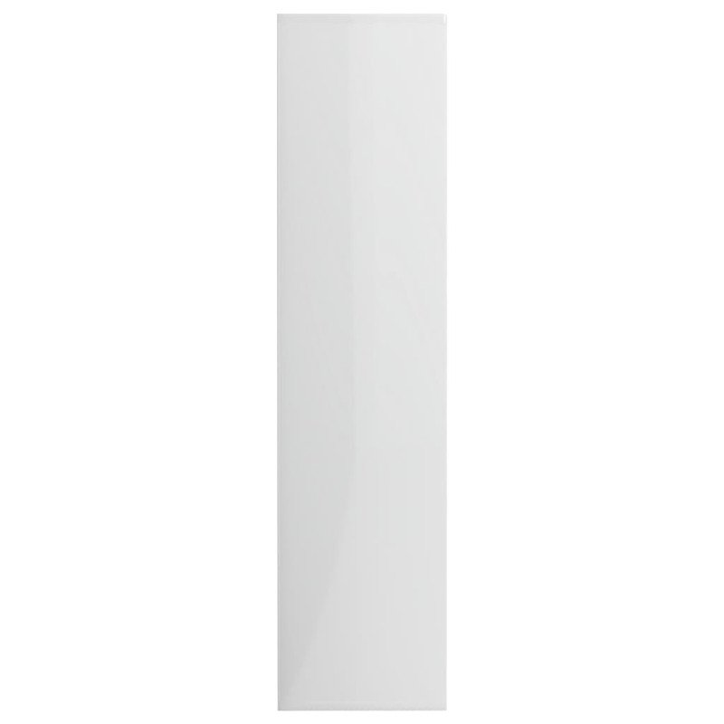 vidaXL Knižnica, lesklá biela 50x25x106 cm, kompozitné drevo