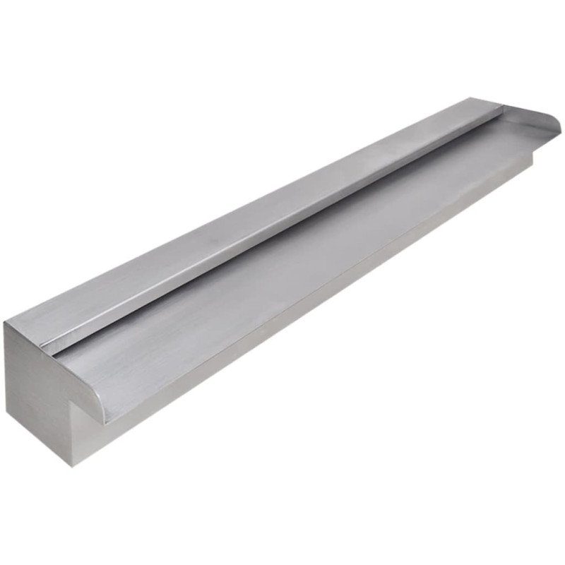 Obdĺžniková bazénová fontána/vodopád, nehrdzavejúca oceľ 90 cm