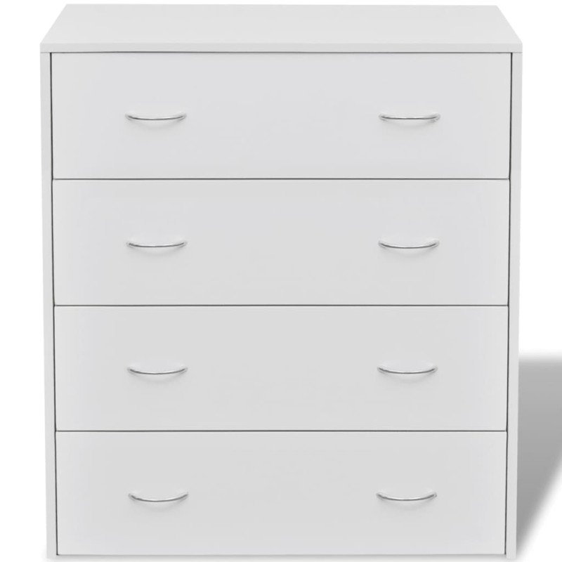 vidaXL Skrinka so 4 zásuvkami 60x30,5x71 cm, biela