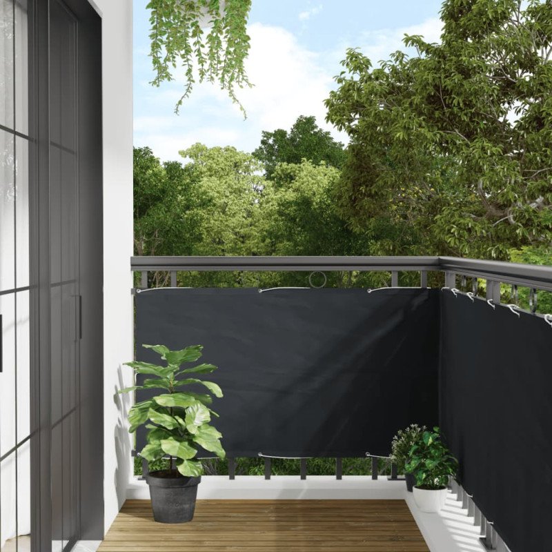 vidaXL Balkónová markíza z oxfordskej látky, 75x600 cm, antracitová
