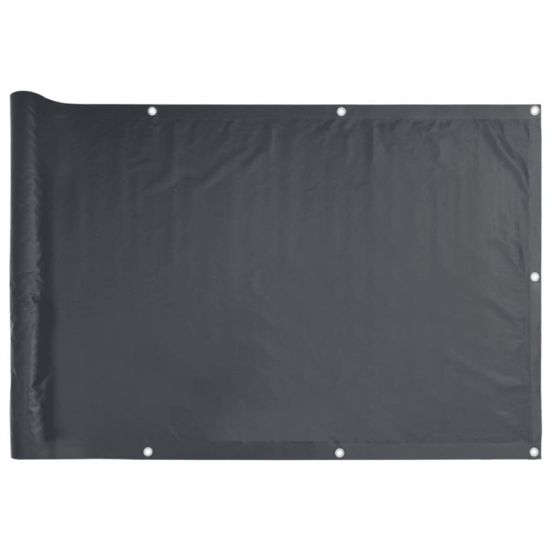 vidaXL Balkónová markíza z oxfordskej látky, 75x600 cm, antracitová