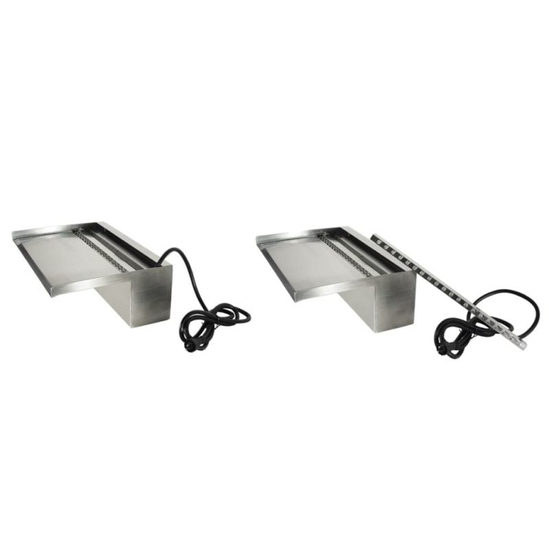 Ubbink Vodopád Niagara s LED 30 cm, strieborný 1312124