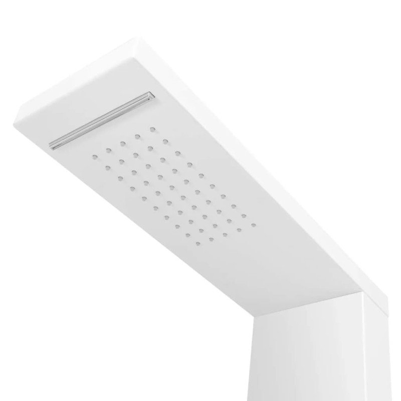 vidaXL Hliníkový sprchový panel, matný biely