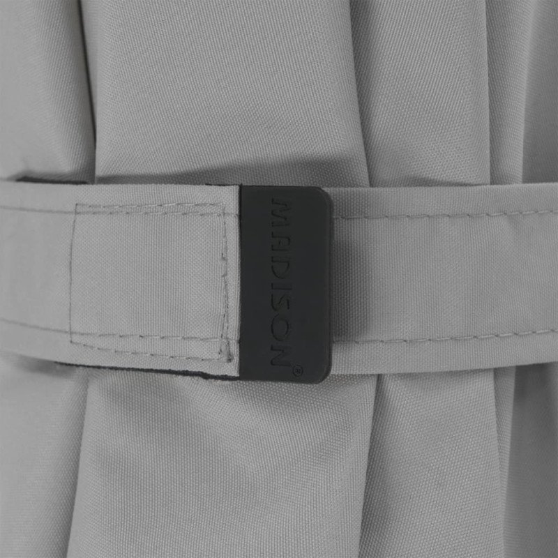 Madison Slnečník Flores Luxe 300 cm, okrúhly, sivý