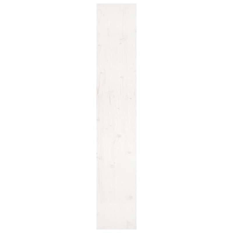 vidaXL Knižnica/deliaca stena biela 80x30x167,4 cm masívna borovica
