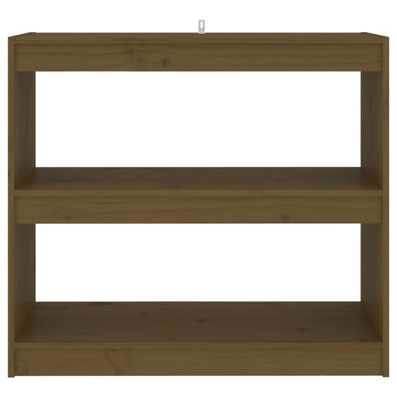 vidaXL Knižnica/deliaca stena medová 80x30x71,5 cm masívna borovica
