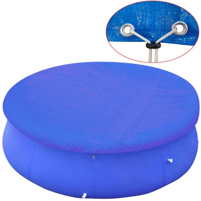 vidaXL Bazénové plachty na okrúhle nadzemné bazény s priemerom 450-457 cm 2ks
