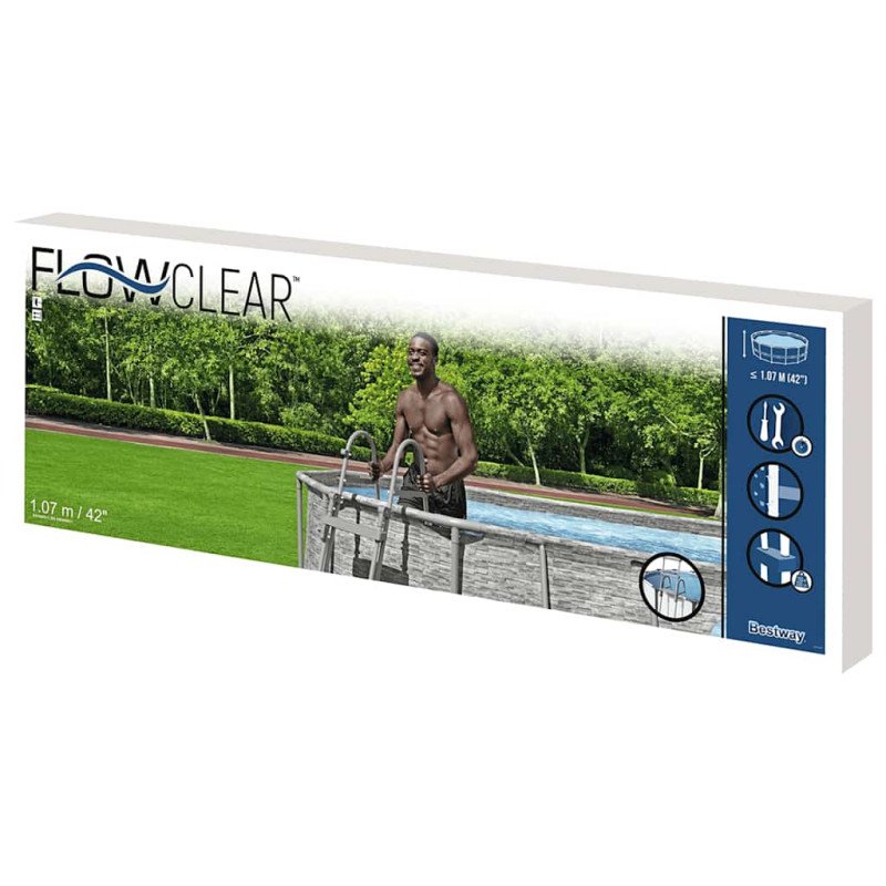 Bestway 4-stupňový rebrík do bazéna 107 cm