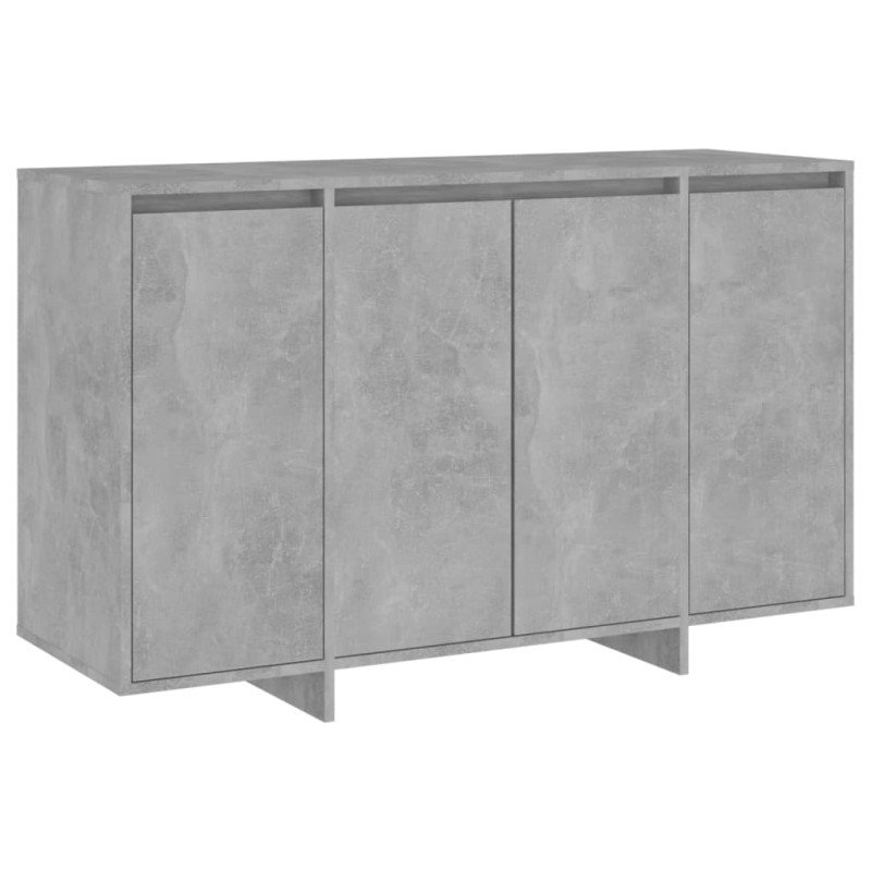 vidaXL Komoda betónovo-sivá 120x41x75 cm drevotrieska