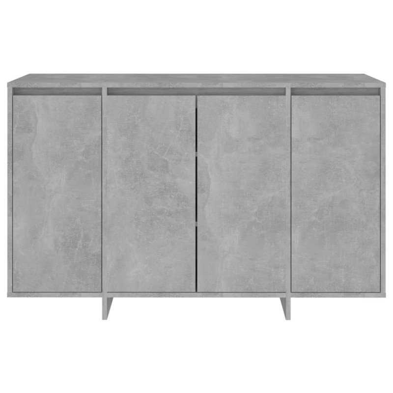vidaXL Komoda betónovo-sivá 120x41x75 cm drevotrieska