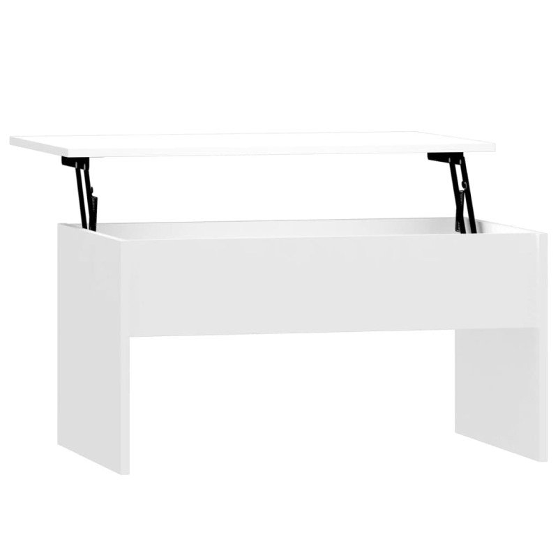 vidaXL Konferenčný stolík lesklý biely 80x50,5x41,5cm spracované drevo