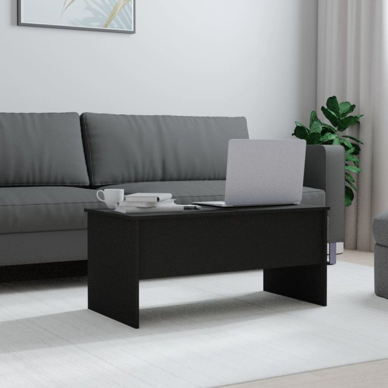 vidaXL Konferenčný stolík čierny 102x50,5x46,5 cm spracované drevo