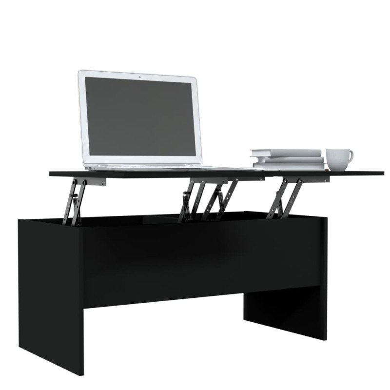 vidaXL Konferenčný stolík čierny 102x50,5x46,5 cm spracované drevo
