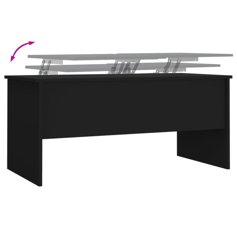 vidaXL Konferenčný stolík čierny 102x50,5x46,5 cm spracované drevo