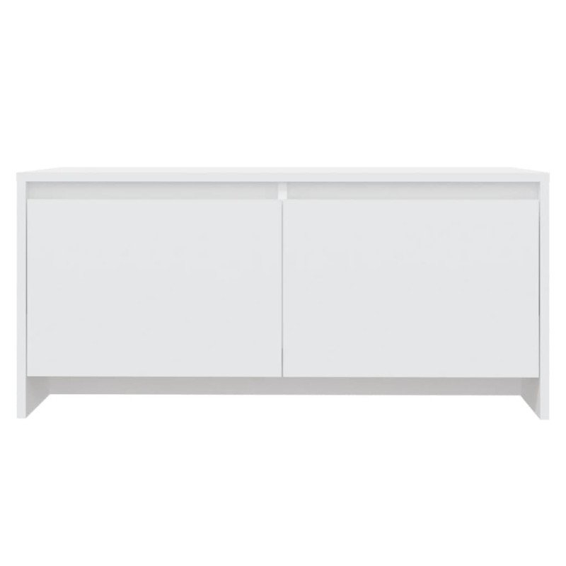 vidaXL Konferenčný stolík biely 90x50x41,5 cm drevotrieska