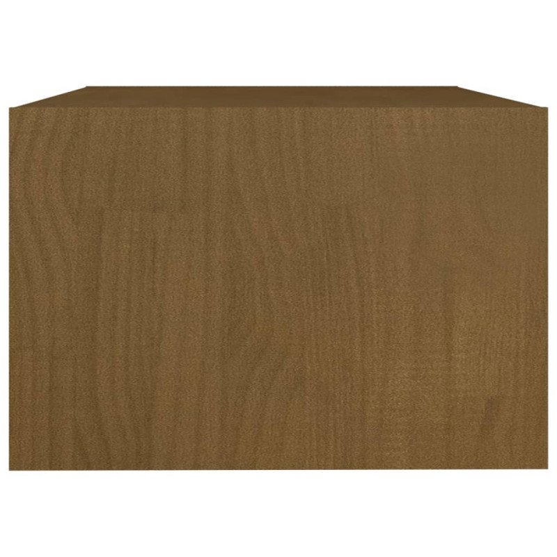 vidaXL Konferenčný stolík medovo-hnedý 75x50x33,5 cm borovicový masív