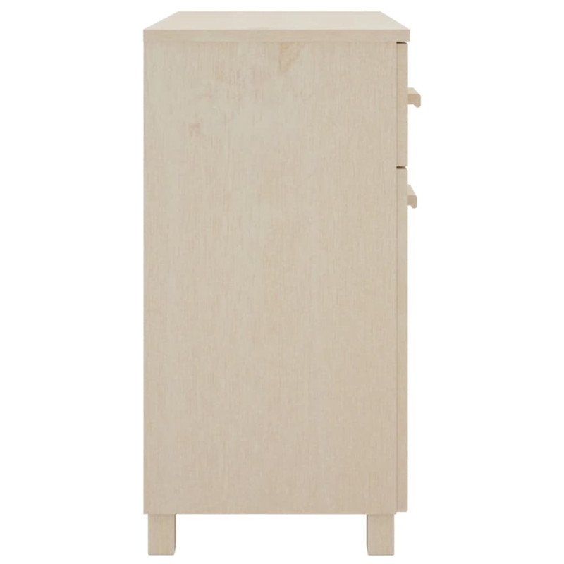 vidaXL Komoda HAMAR, medovo hnedá 79x40x80 cm, borovicový masív
