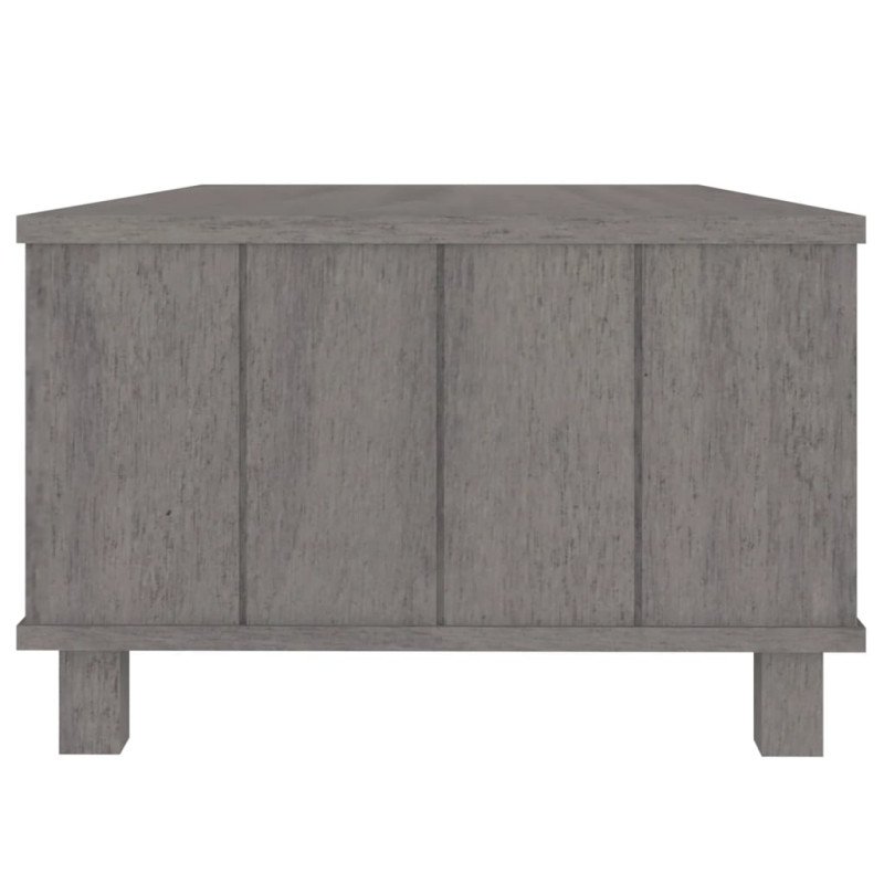 vidaXL Konferenčný stolík HAMAR, svetlosivý 100x55x35 cm, borovica