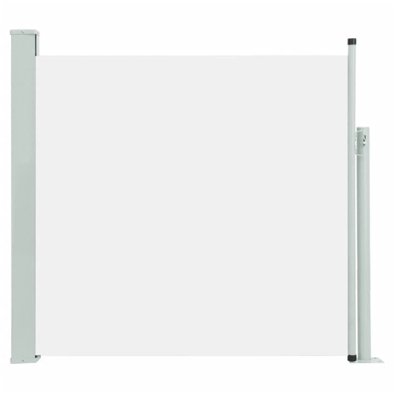 vidaXL Zaťahovacia bočná markíza na terasu krémová 170x300 cm