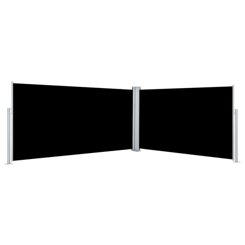 vidaXL Zaťahovacia bočná markíza čierna 160x600 cm vidaXL Zaťahovacia bočná markíza čierna 160x600 cm