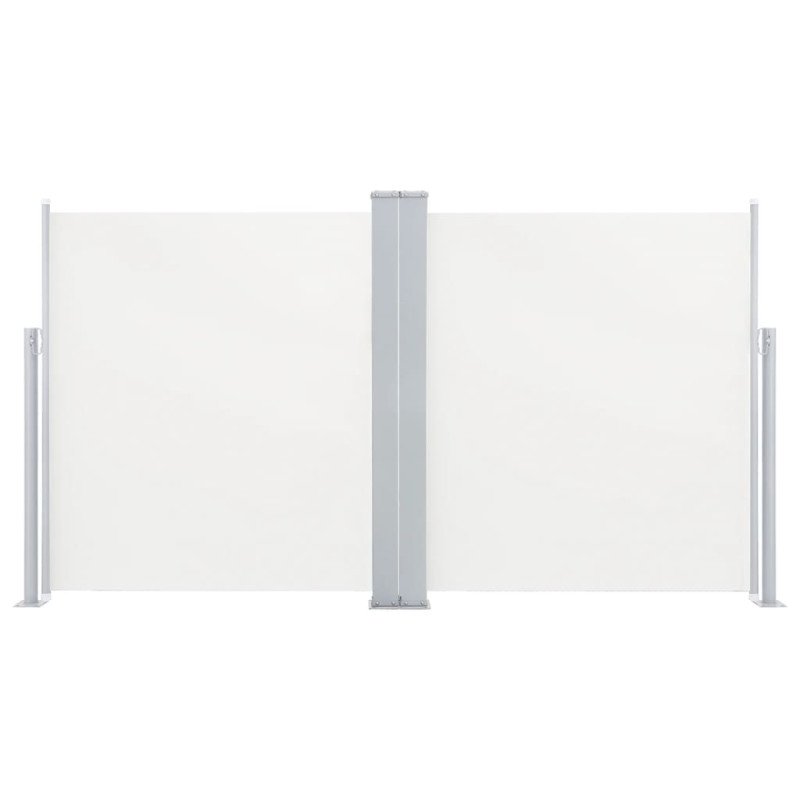 vidaXL Zaťahovacia bočná markíza krémová 140x600 cm