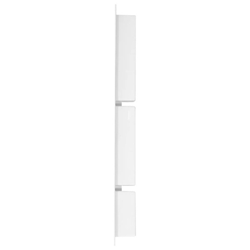 vidaXL Sprchový výklenok s 3 priehradkami matný biely 41x99x9 cm