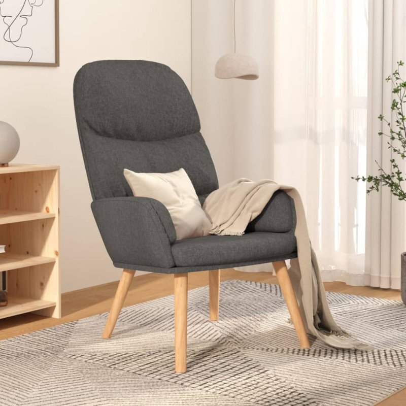 vidaXL Relaxačné kreslo bledosivé látkové