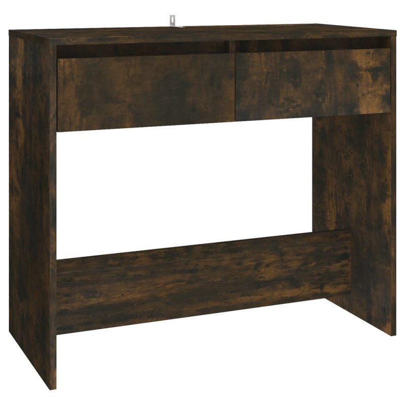 vidaXL Konzolový stolík tmavý dub 89x41x76,5 cm drevotrieska 