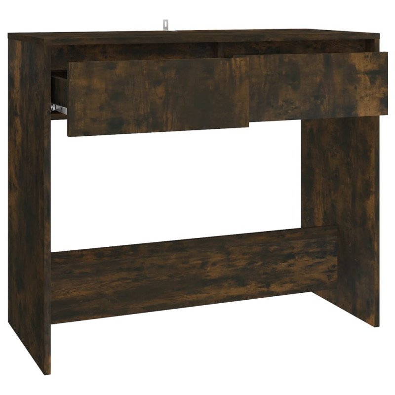 vidaXL Konzolový stolík tmavý dub 89x41x76,5 cm drevotrieska 