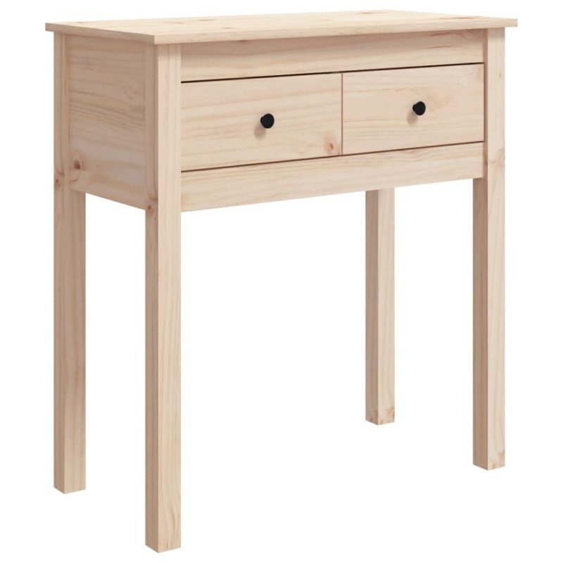 vidaXL Konzolový stolík 70x35x75 cm masívne borovicové drevo