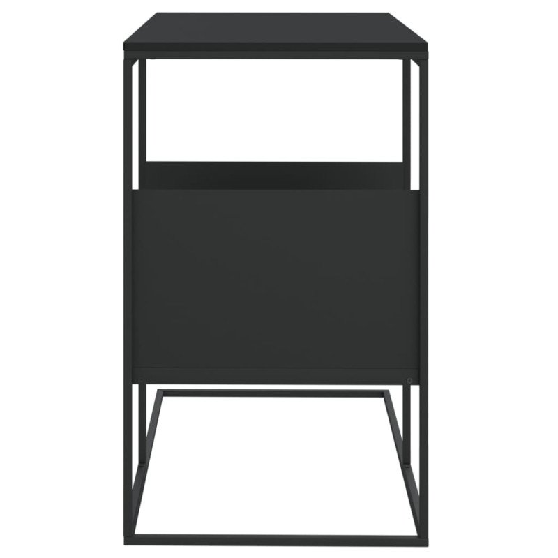vidaXL Bočný stolík čierny 55x36x59,5 cm spracované drevo