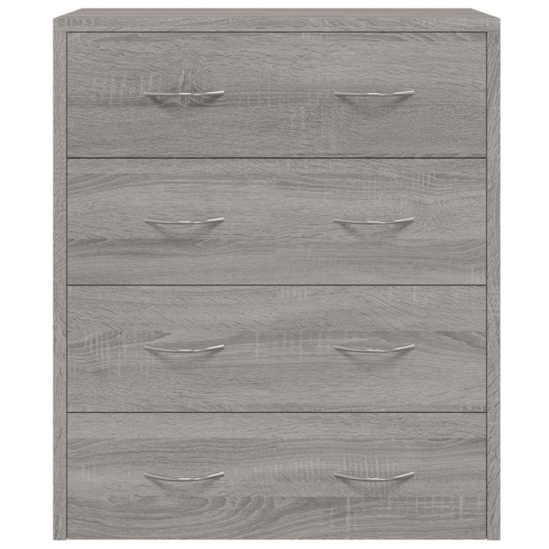 vidaXL Komoda so 4 zásuvkami 60x30,5x71 cm sivá sonoma