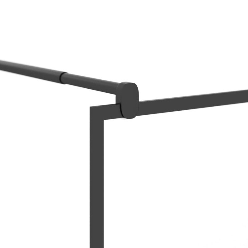 vidaXL Sprchová zástena z ESG skla s dizajnom kameňov 100x195cm čierna