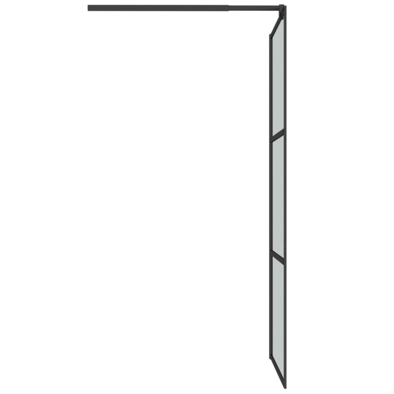 vidaXL Sprchová zástena 80x195 cm tmavé ESG sklo čierna
